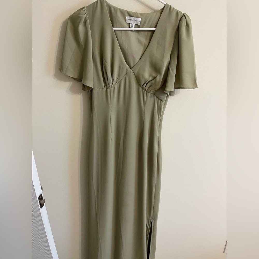 Pretty Lavish Olive Green Women's Dress - Picture 2 of 5